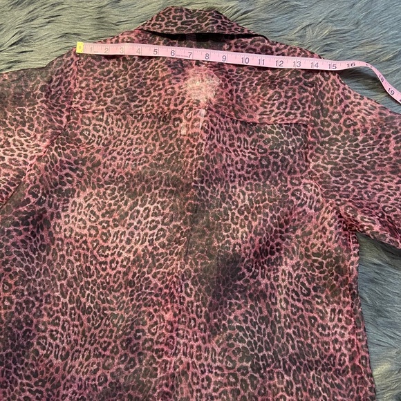 TOPSHOP see through leopard shirt - Picture 16 of 16